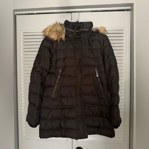 Vince Camuto black womens down jacket